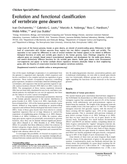 Evolution and functional classification of vertebrate gene deserts