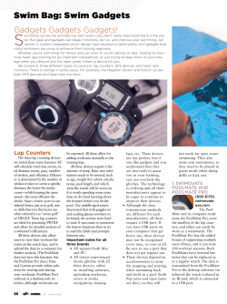 Swim Bag: Swim Gadgets