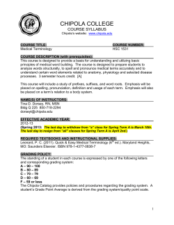 Medical Terminology