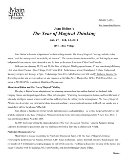 Joan Didion`s The Year of Magical Thinking