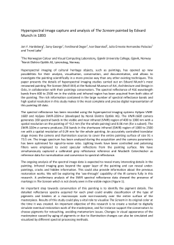 Hyperspectral image capture and analysis of The Scream painted by