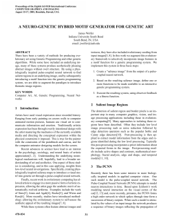 a neuro-genetic hybrid motif generator for genetic art
