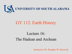 Lecture 16 - University of South Alabama