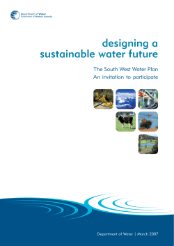 designing a sustainable water future