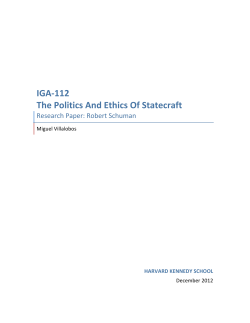 Research Paper - Robert Schuman