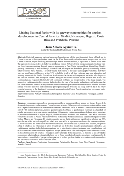 Linking National Parks with its gateway