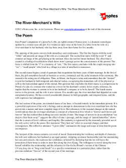 The River-Merchant`s Wife