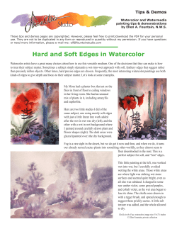 Hard and Soft Edges in Watercolor