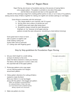 How-to Paper-Piece Guide