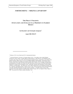 Fashion Design - University of Virginia