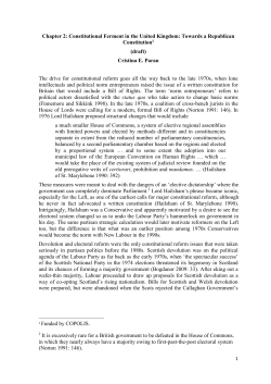 Chapter 2: Constitutional Ferment in the United Kingdom: Towards a