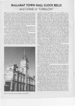 Ballarat Town Hall Clock Bells