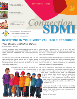 INVESTING IN YOUR MOST VALUABLE RESOURCE