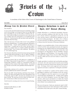 Jewels of the Crown - Order of the Crown of Charlemagne