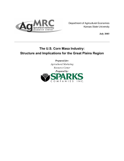 The US Corn Masa Industry - Agricultural Marketing Resource Center