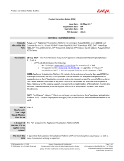 Product Correction Notice