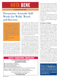 They Are Listening: Oral Argument Tips from Judge Rovner