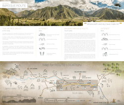 Map for ROUTE LOCATION - La Ruta del Barroco Andino