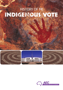 History of the Indigenous Vote - Australian Electoral Commission
