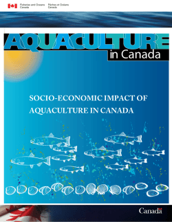 socio-economic impact of aquaculture in canada