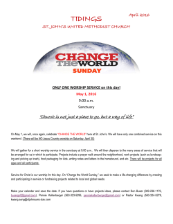 tidings - St John`s UMC Davenport