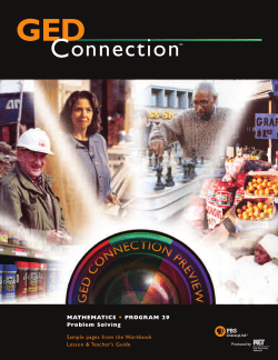 Problem Solving - KET Adult Learning