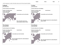 Gallipoli Verdun The Somme First Marne
