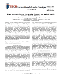 Home Automatic Control System using Bluetooth and Android Mobile