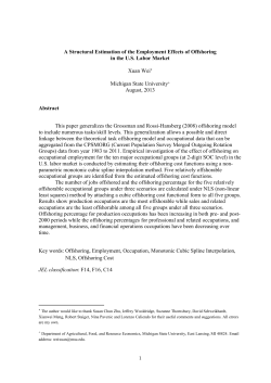 A Structural Estimation of the Employment Effects of