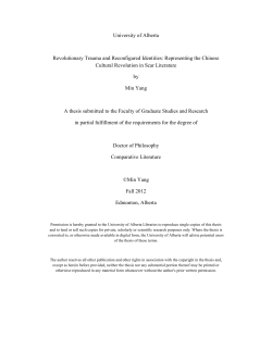 Revolutionary Trauma and Reconfigured Identities: Representing