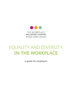 equality and diversity in the workplace