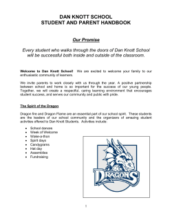 Student Handbook 2017 - Dan Knott School