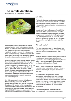 The reptile database
