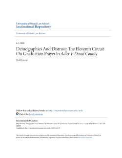 Demographics And Distrust: The Eleventh Circuit On Graduation
