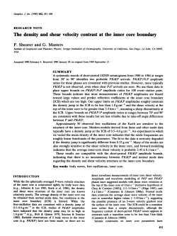 The density and shear velocity contrast at the inner core boundary