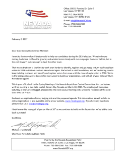 Paid for by the Nevada Republican Party 500 S. Rancho Dr. Suite 7