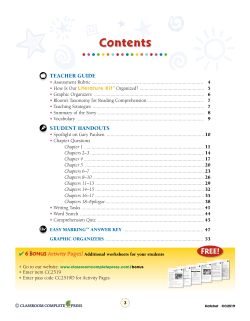 Contents - Classroom Complete Press