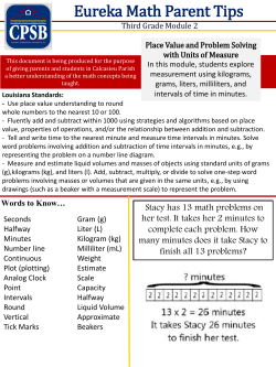 Eureka Math Parent Tips