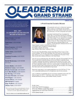2016 - 2017 LEADERSHIP GRAND STRAND BOARD OF