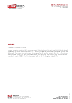 coNtRAct SPeciFicAtioN FRP L-SHAPED CONNECTION 20 Cm