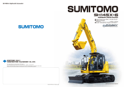 SH145X-6 Hydraulic Excavator MINIMUM SWING RADIUS