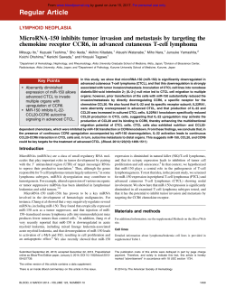 MicroRNA-150 inhibits tumor invasion and metastasis by targeting