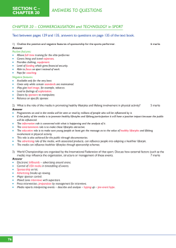 Chapter 20 - Commercialisation and