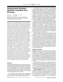 Probing Bacterial Electrosteric Interactions Using
