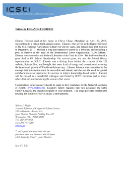 ICSTI AFFILIATIONS SURVEY