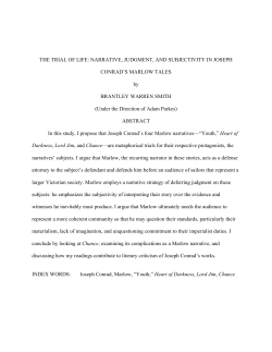 the trial of life: narrative, judgment, and subjectivity in joseph