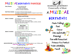 musical birthday parties