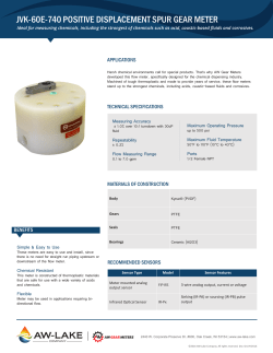 jvk-60e-740 positive displacement spur gear meter