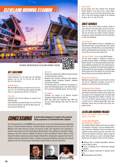 GUEST SERVICES - Cleveland Browns