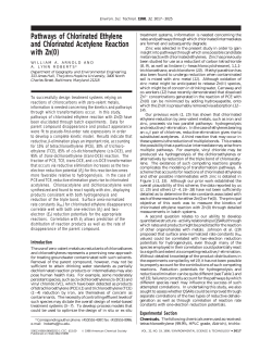 Pathways of Chlorinated Ethylene and Chlorinated Acetylene